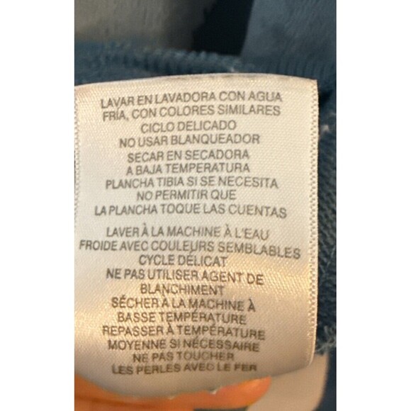 Vintage Alfred Dunner Blue‎ Velvet Top Sweatshirt Med Cat Grandmacore Argyle - Picture 9 of 10